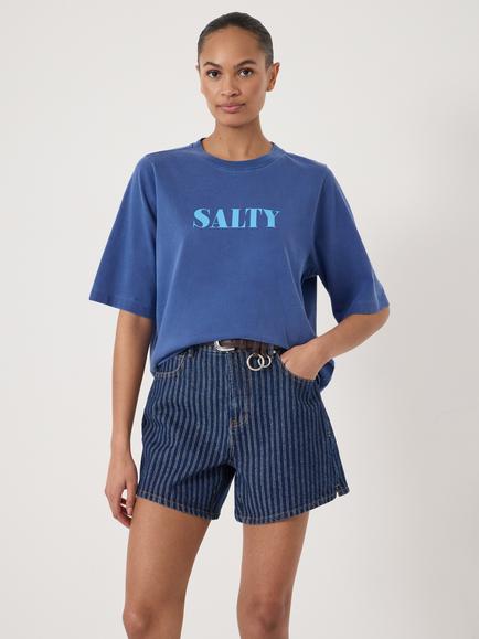 HUSH Salty Cotton T-Shirt, Cobalt Blue, Cobalt Blue
