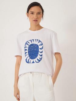 HUSH Sun Graphic Cotton T-Shirt, White, White
