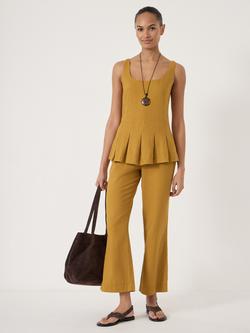 HUSH Zendie Sleeveless Linen Blend Top, Gold Yellow - view 2, Gold Yellow