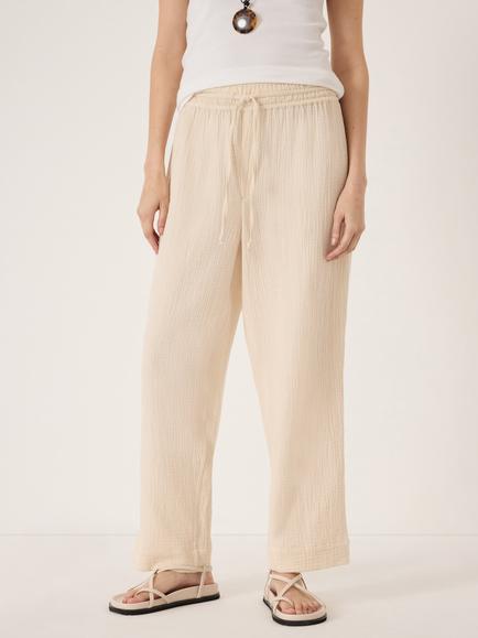 HUSH Cotton Trousers, Almond, Almond