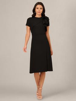Adrianna Papell Ruffle Bodice Dress, Black, Black