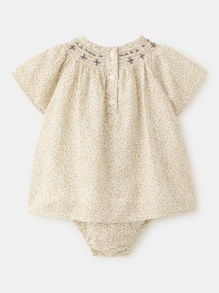 Mango Baby Cotton Romper, Off White - view 2, Off White