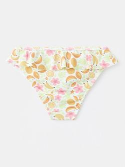 Mango Kids' Fruit Print Ruffle Bikini Bottom, Multi - view 2, Multi
