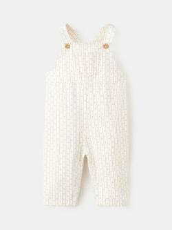Mango Baby Denim Dungarees, Off White, Off White