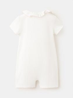 Mango Baby Cotton Blend Short Pyjama Suit, Off White - view 2, Off White