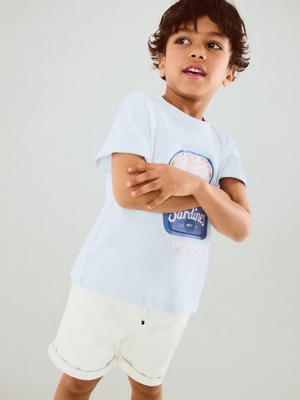 Mango Kids' Drawstring Bermuda Shorts, White, White