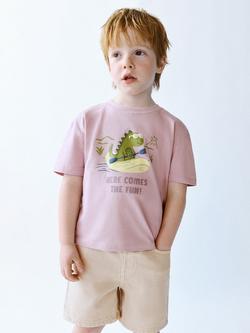 Mango Kids' Denim Shorts, Stone, Stone