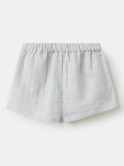 Mango Kids' Relaxed Pure Cotton Shorts, Sky Blue, Sky Blue