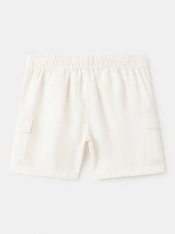 Mango KIds' Cotton Blend Cargo Shorts, Off White - view 2, Off White