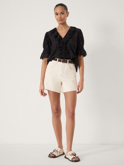 HUSH Essential Shorts, Ecru - view 2, Ecru