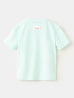 Mango Kids' Mickey Mouse with Guitar T-Shirt, Mint - view 2, Mint