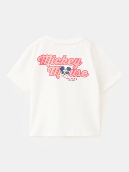 Mango Kids' Mickey's Fruit Stand T-Shirt, White - view 2, White