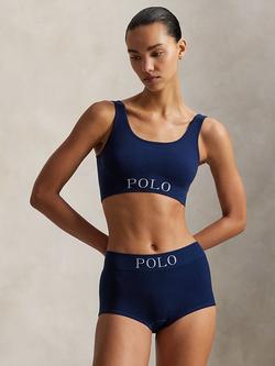 Polo Ralph Lauren Logo Scoop Tank Bralette - view 2, Navy