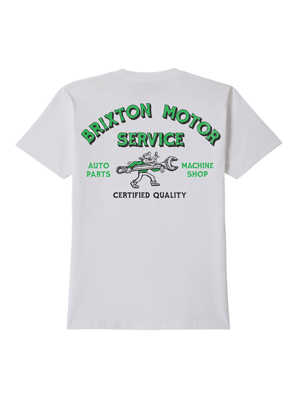 Brixton Dyson Standard T-Shirt, White - view 2, White