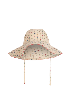 Konges Sløjd Kids' Gina Floral Swim Hat, Tuli Coeur - view 2, Tuli Coeur