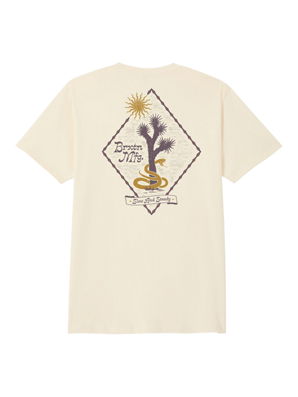 Brixton Steady Standard T-Shirt, Cream - view 2, Cream