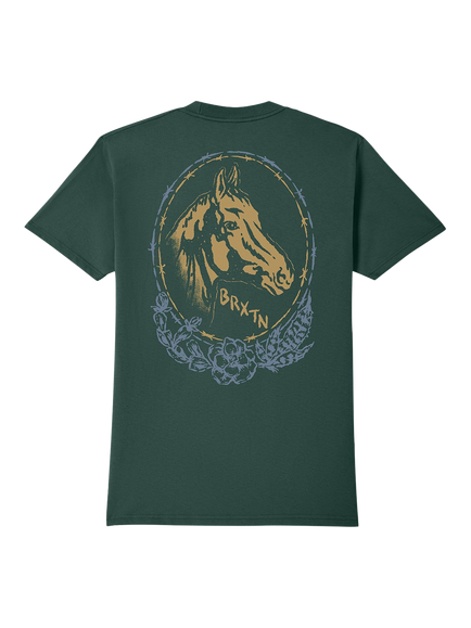 Brixton Marley Standard T-Shirt, Forest Green - view 2, Forest Green