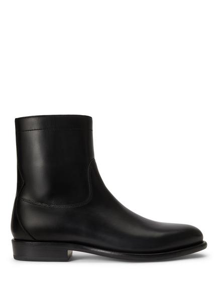Polo Ralph Lauren Owen Leather Zip Ankle Boots, Black, Black