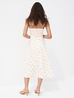 Mango Vestido Floral Midi Dress, Raw - view 2, Raw