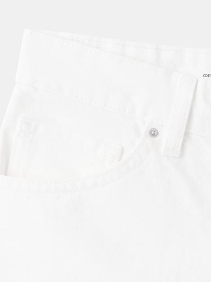 Mango Mid Rise Denim Mini Shorts, White - view 2, White