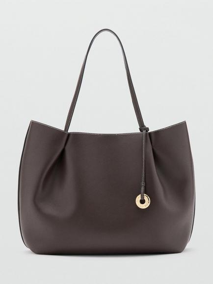 Mango Slouchy Tote Bag, Chocolate