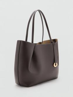 Mango Slouchy Tote Bag - view 2, Chocolate