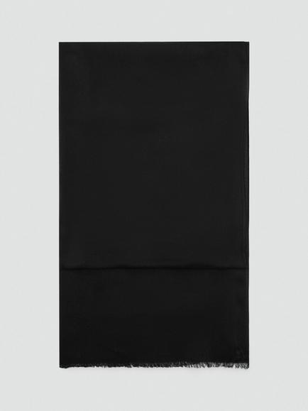 Mango Fringed Edge Scarf, Black