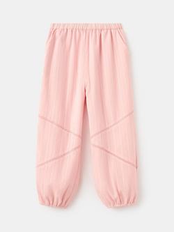 Mango Kids' Elasticated Trousers, Pink, Pink