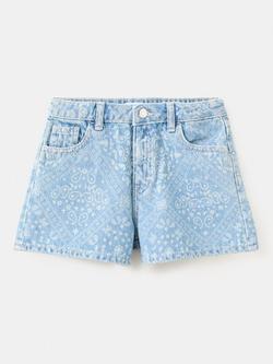 Mango Kids' Denim Shorts, Light Blue, Light Blue