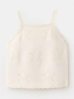 Mango Baby Knitted Cami Top, Off White - view 2, Off White