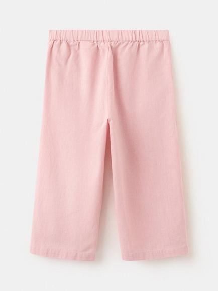 Mango Baby Cropped Trousers, Pink - view 2, Pink