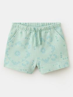 Mango Kids' Relaxed Drawstring Jogger Shorts, Blue, Blue