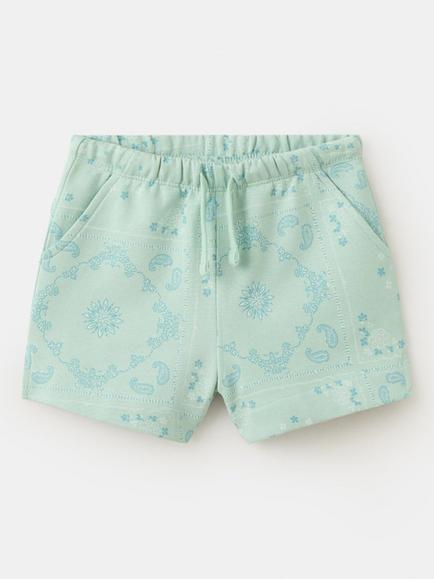 Mango Kids' Relaxed Drawstring Jogger Shorts, Blue, Blue