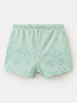Mango Kids' Relaxed Drawstring Jogger Shorts, Blue - view 2, Blue