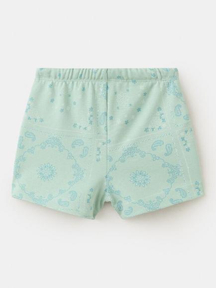 Mango Kids' Relaxed Drawstring Jogger Shorts, Blue - view 2, Blue