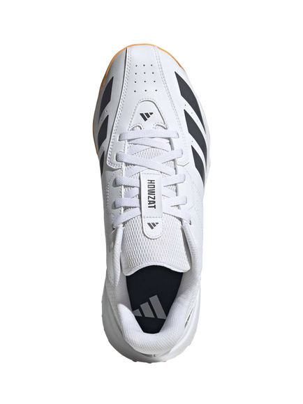 adidas Men's Howzat Spike Cricket Shoes - view 2, White/Orange