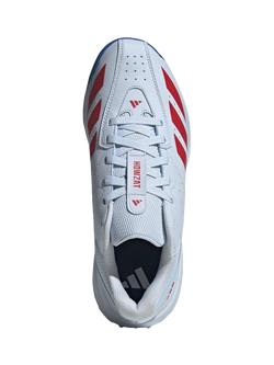 adidas Men's Howzat Spike Cricket Shoes - view 2, Sky Blue/Ruby Red