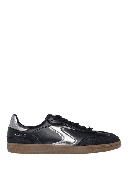 Skechers Hotshot Cool Glow Trainers, Black/Silver