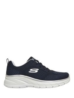 Skechers Fashion Fit 2.0 Moonlight Glow Trainers, Navy/Silver