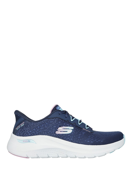 Skechers Arch Fit Fresh Pace Trainers, Navy/Multi, Navy/Multi