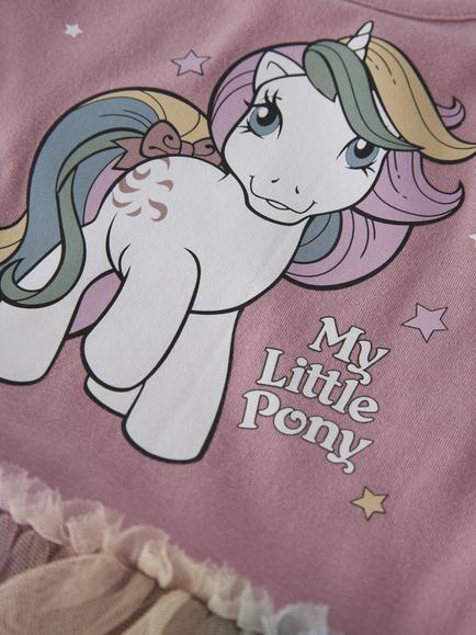 NAME IT Kids' My Little Pony Print Tulle Dress, Lilas - view 2, Lilas