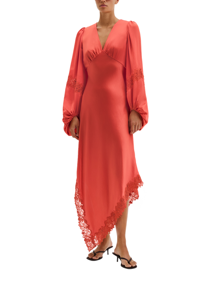 Malina Seema Maxi Dress, Coral, Coral
