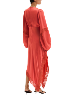 Malina Seema Maxi Dress, Coral - view 2, Coral