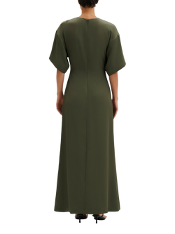 Malina Zilla Maxi Dress, Dusty Olive - view 2, Dusty Olive