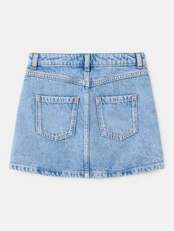 Mango Kids' Denim Skirt, Mid Blue - view 2, Mid Blue