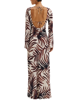 Malina Jennelie Maxi Dress, Brown/Multi - view 2, Brown/Multi