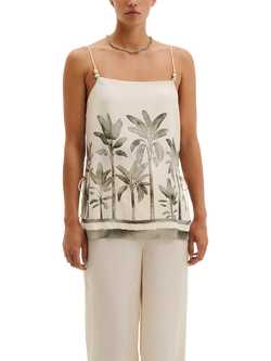 Malina Lizly Strappy Top, Cream/Multi, Cream/Multi