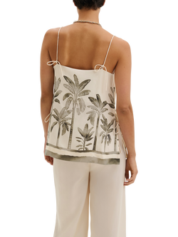 Malina Lizly Strappy Top, Cream/Multi - view 2, Cream/Multi