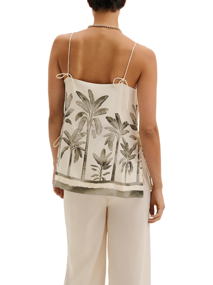 Malina Lizly Strappy Top, Cream/Multi - view 2, Cream/Multi