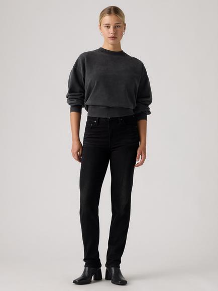Levi's 722 High Rise Slim Fit Jeans, Worn Midnight, Worn Midnight